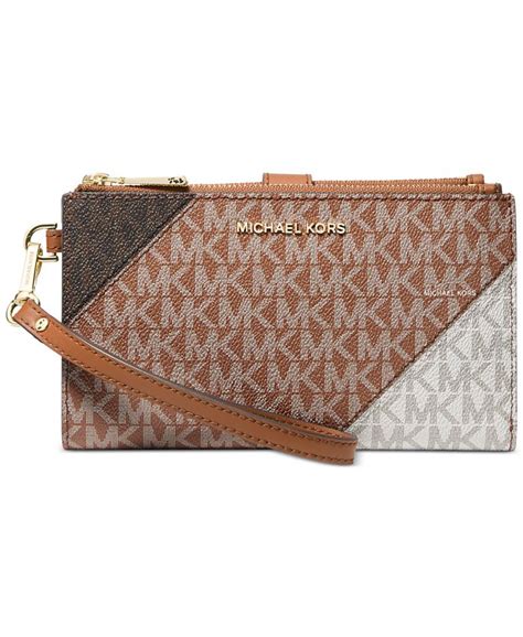 Michael Michael Kors Signature Double Zip Phone Wristlet 